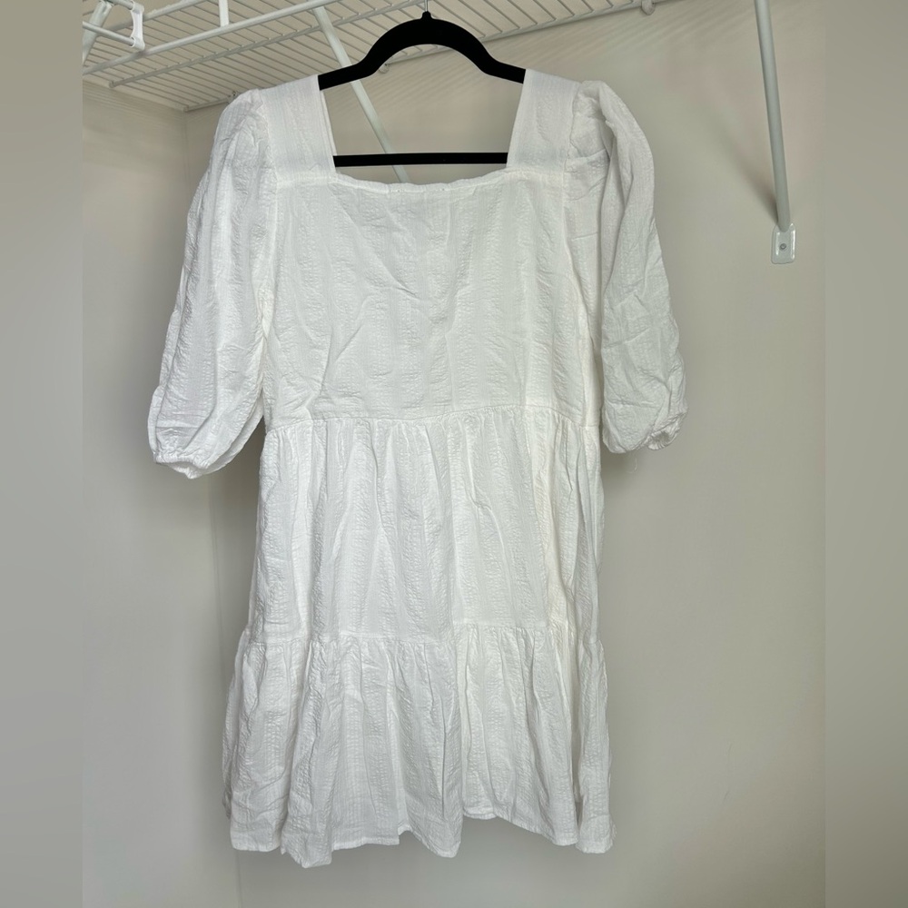 Hayden Los Angeles White Patterned Mini Dress Size Small - Picture 3 of 9